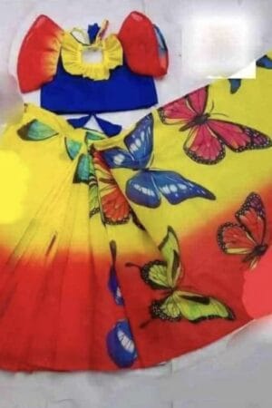 ডিজিটাল প্রিন্ট এর চান্দেরি সিল্ক শাড়ি