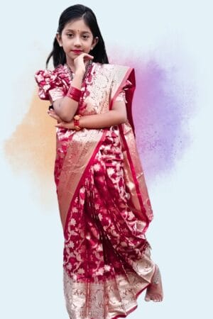 বেনারসি কাতান শাড়ি