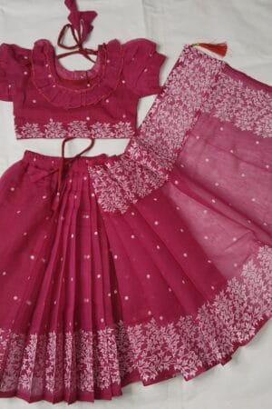 হাফ সিল্ক সুতি শাড়ি